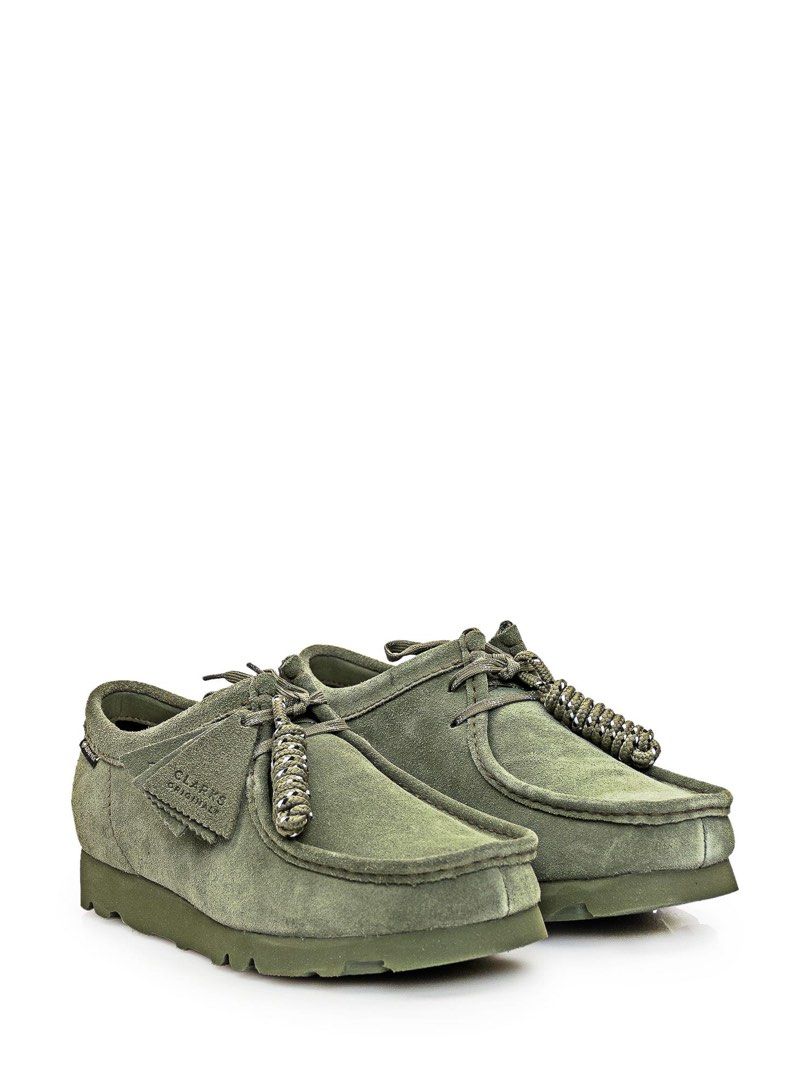 美品　Clarks Wallabee GTX Loden Green UK7.5 Clarks WallabeeGTX Loden Green GREEN（クラークス ワラビー