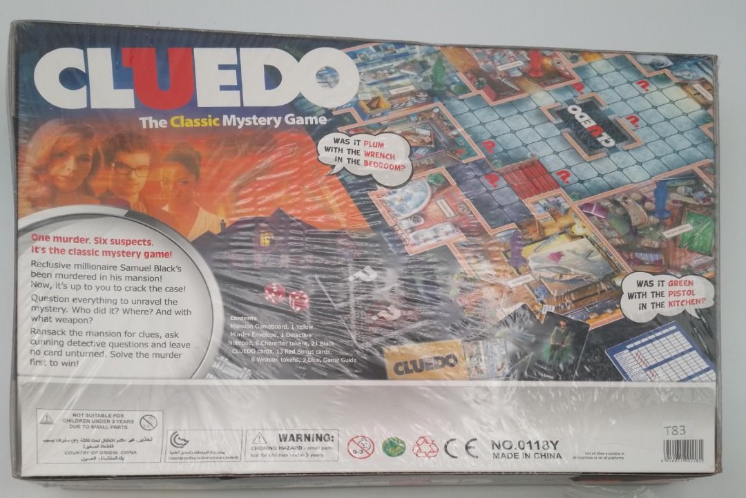 CLUEDO The Classic Mystery Game Solve the Murder in the Mansion Clue