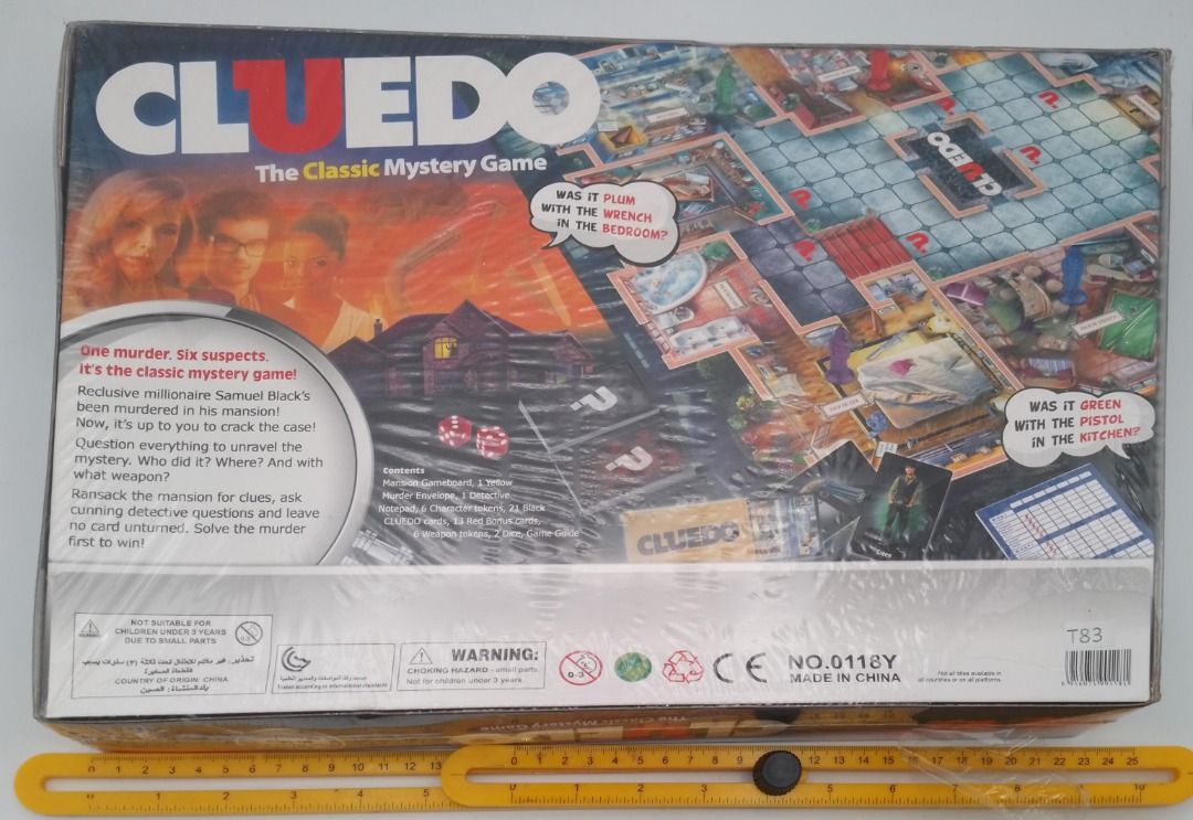 CLUEDO The Classic Mystery Game Solve the Murder in the Mansion Clue
