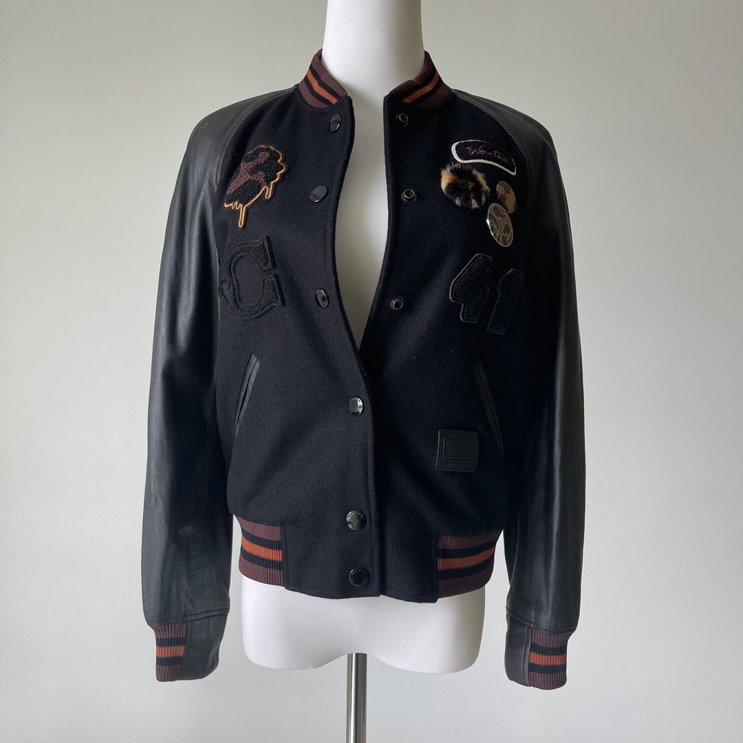 Coach Leather Bomber Jacket Women s Fashion Coats Jackets and