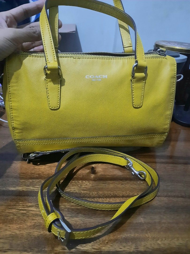 Coach saffiano mini satchel store