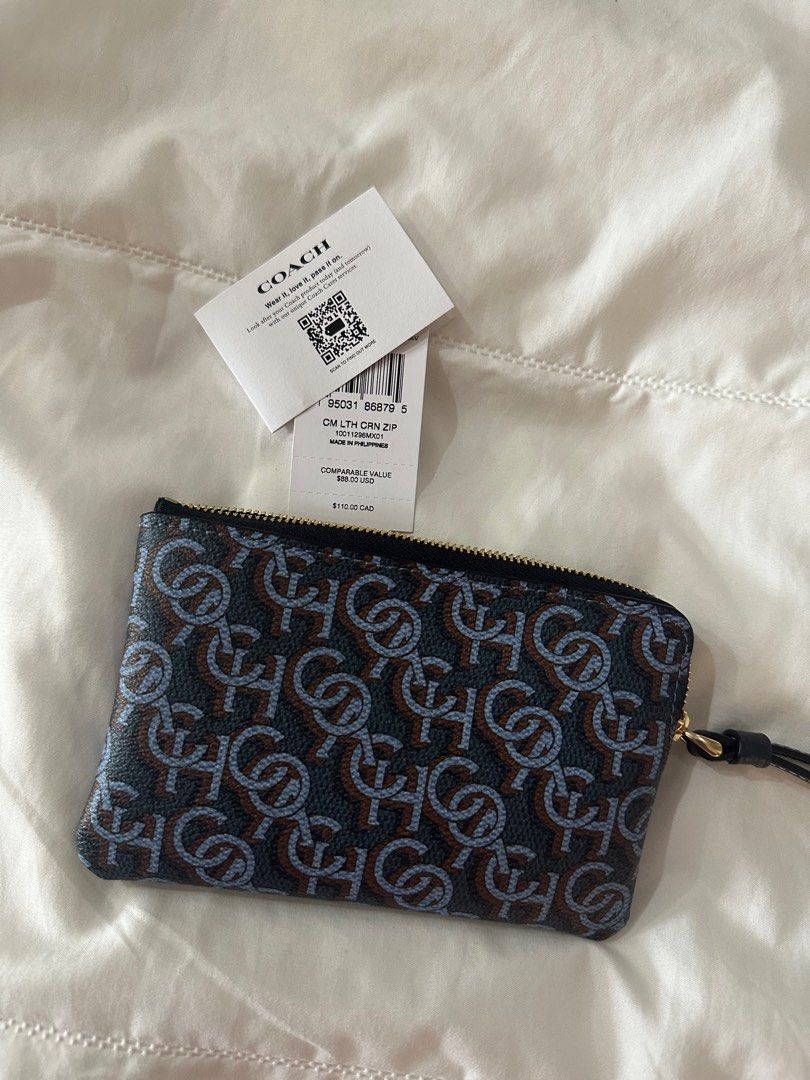 Coach monogram wristlet clearance