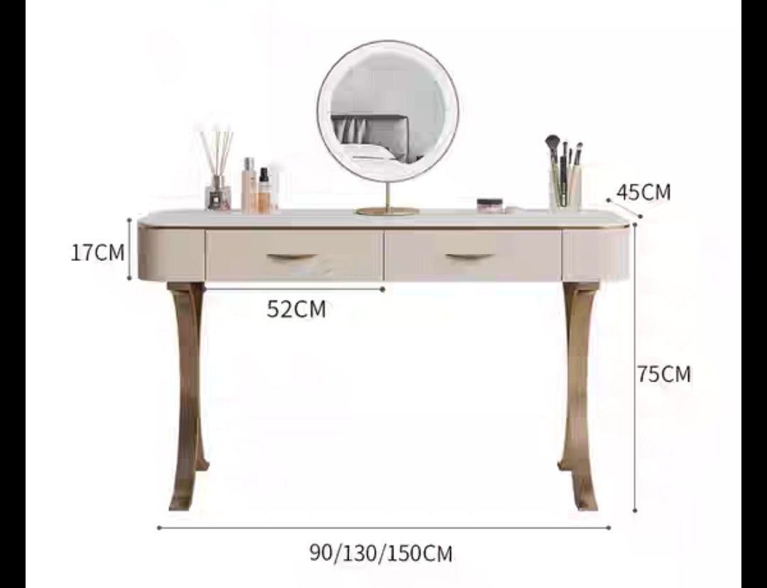 Collete dressing vanity cheap with mirror