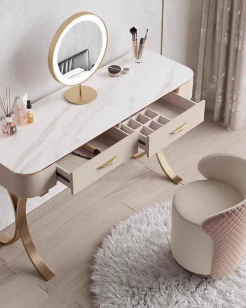 Collete dressing vanity with mirror cheap