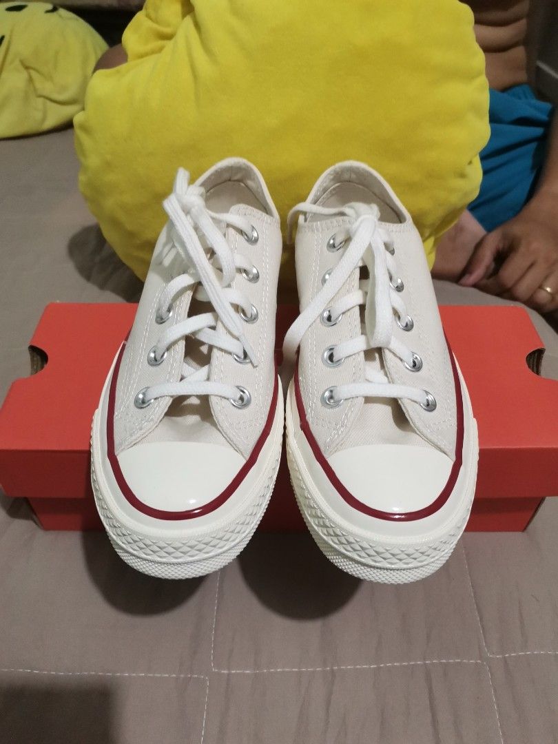 Off white converse size 5 top