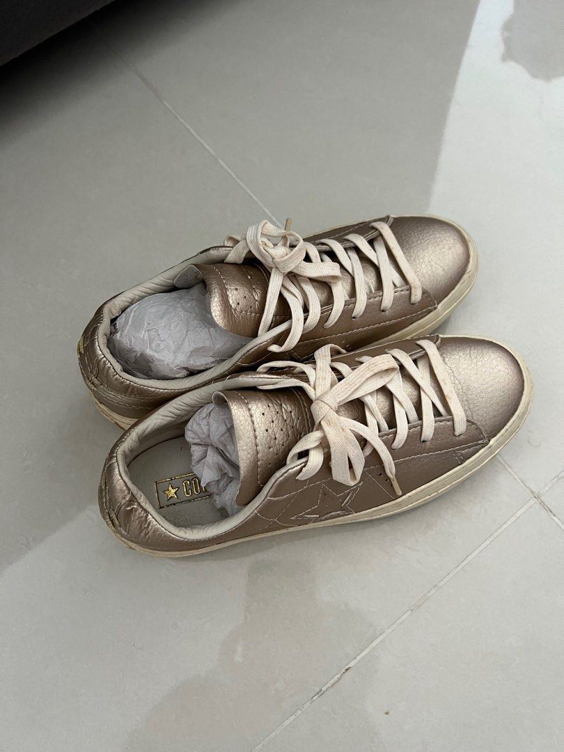 Gold converse shoes outlet
