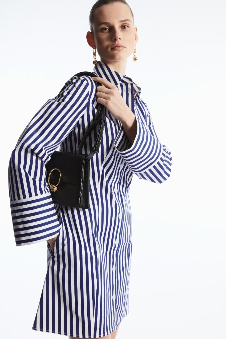 Cos striped shirt shop dress