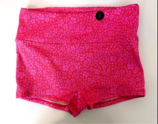 Cotton-On Dark Pink Floral Print Bikini Bottom Shorts