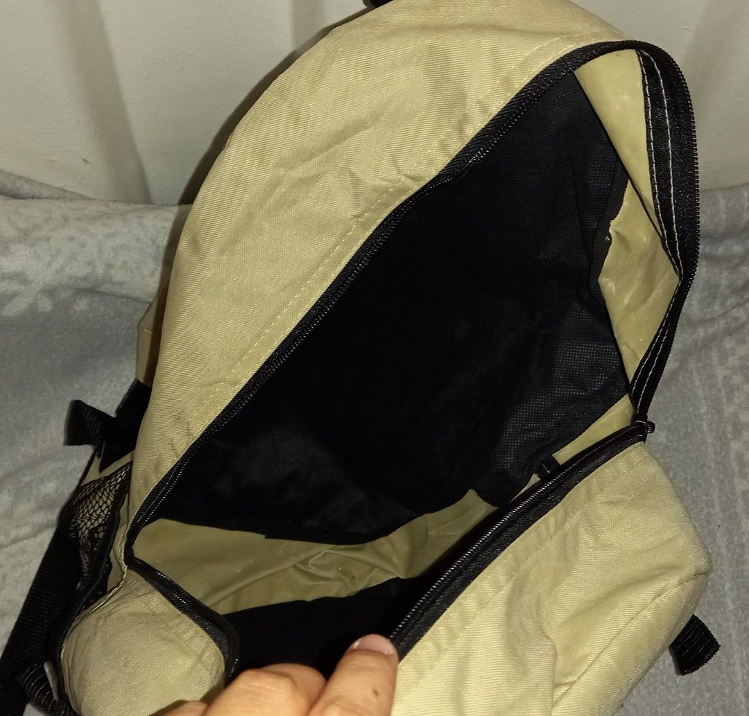 Creamcolored Backpack, Men's Fashion, Bags, Backpacks on Carousell