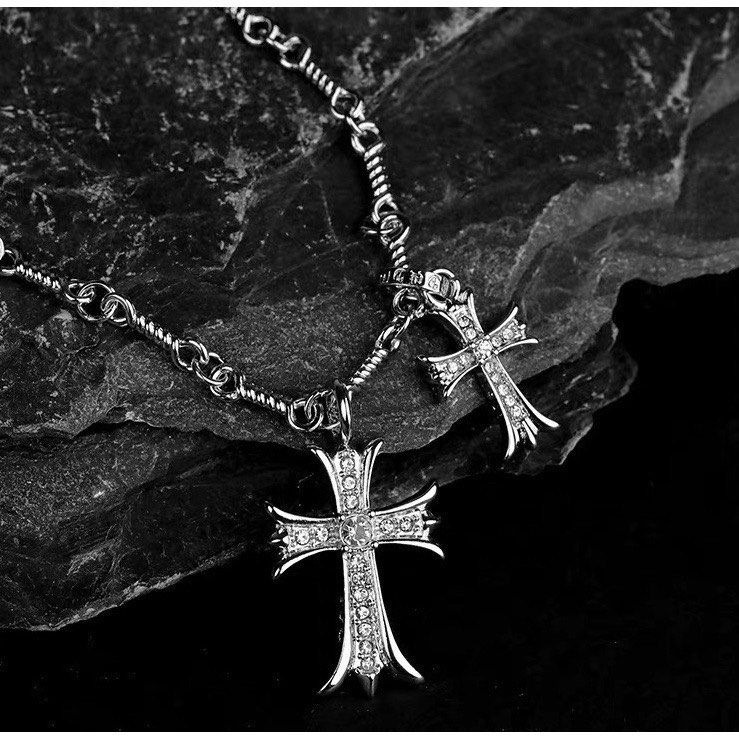 Vintage Fleur Cross Necklace, Grunge Y2k, Gothic Silver Cross Pendant  Gothic Trendy Jewelry Personalized Gift - Etsy | Cross jewelry, Silver cross  pendant, Cross necklace
