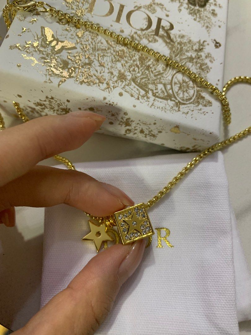 Dior lucky deals square necklace