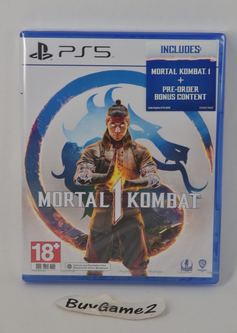 全新送DLC + 大海報) PS5 Mortal Kombat 1 真人快打(行版, 中文/ 英文