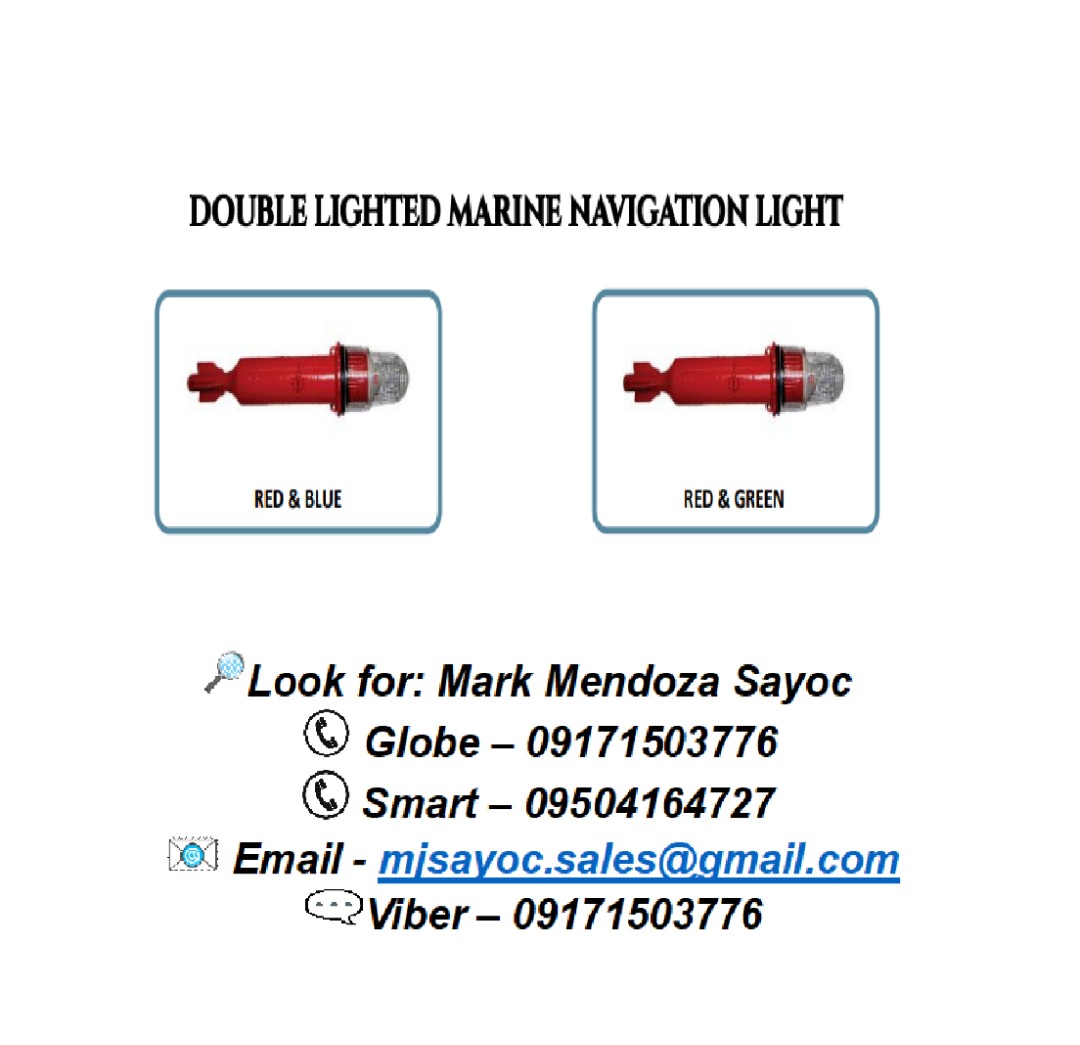 DOUBLE LIGHTED MARINE NAVIGATION LIGHT, Commercial & Industrial