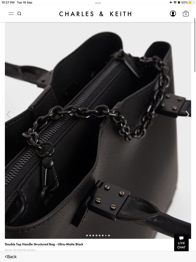 Charles Pedro Structured Top Handle Bag White Structured Bag New