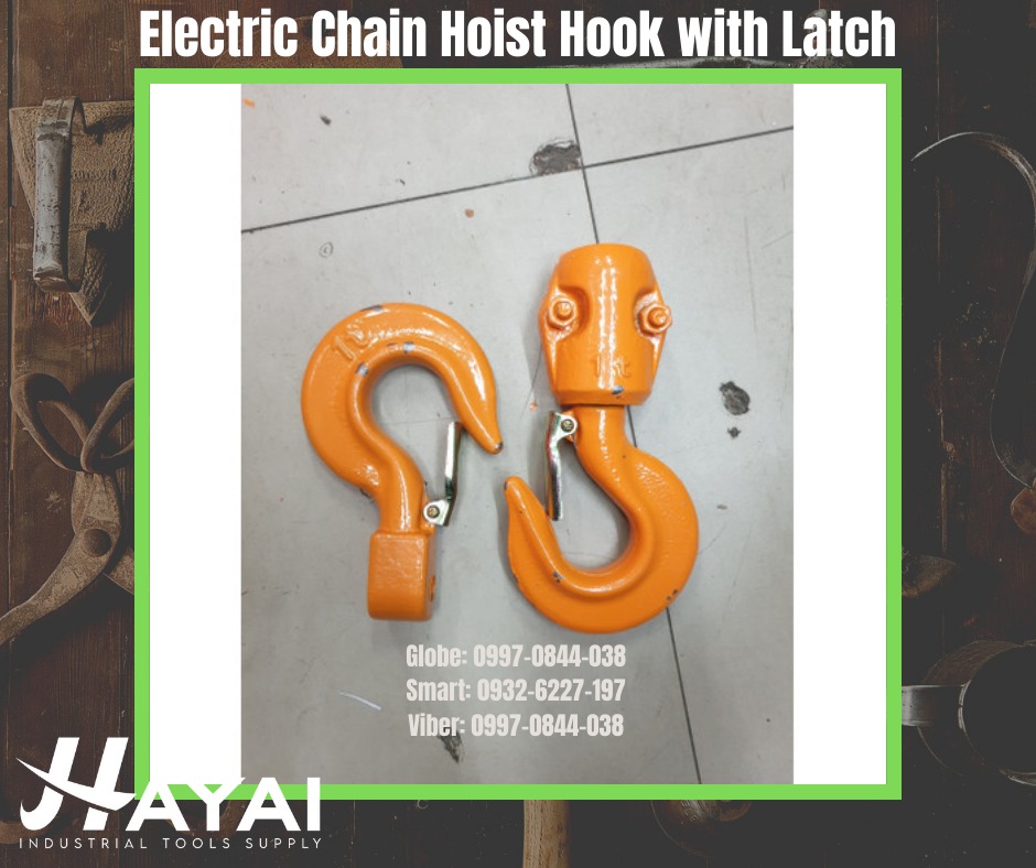 Electric Chain Hoist Hook with Latch, Commercial & Industrial
