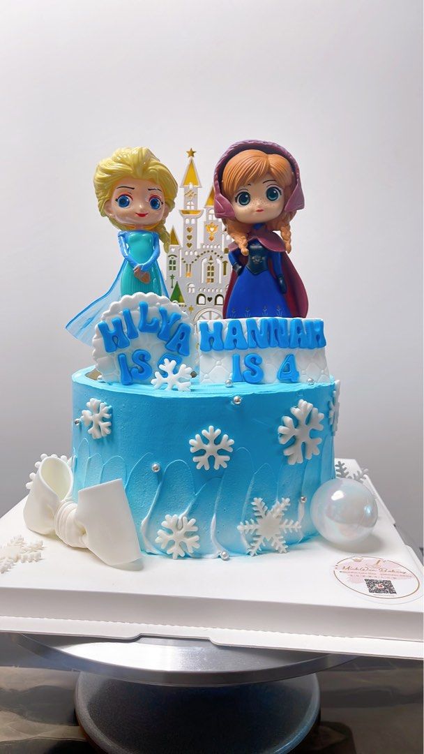 Elsa Vintage Ruffle Cake | Kids customised cake | Birthday cake