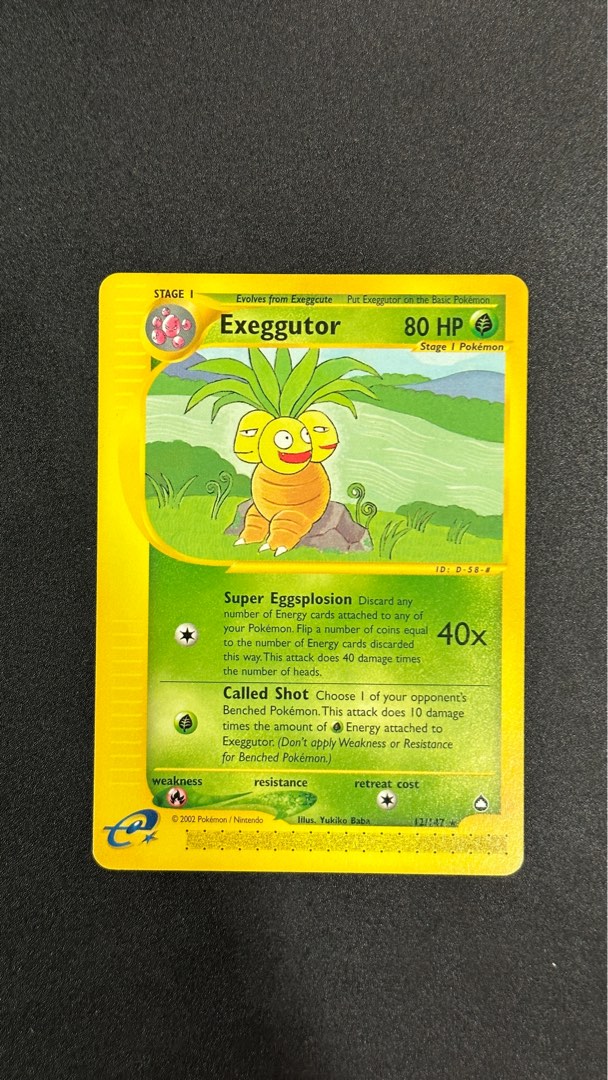 Exeggutor 12/147 Rare Aquapolis Singles Pokemon Card, Hobbies & Toys,  Collectibles & Memorabilia, Vintage Collectibles on Carousell