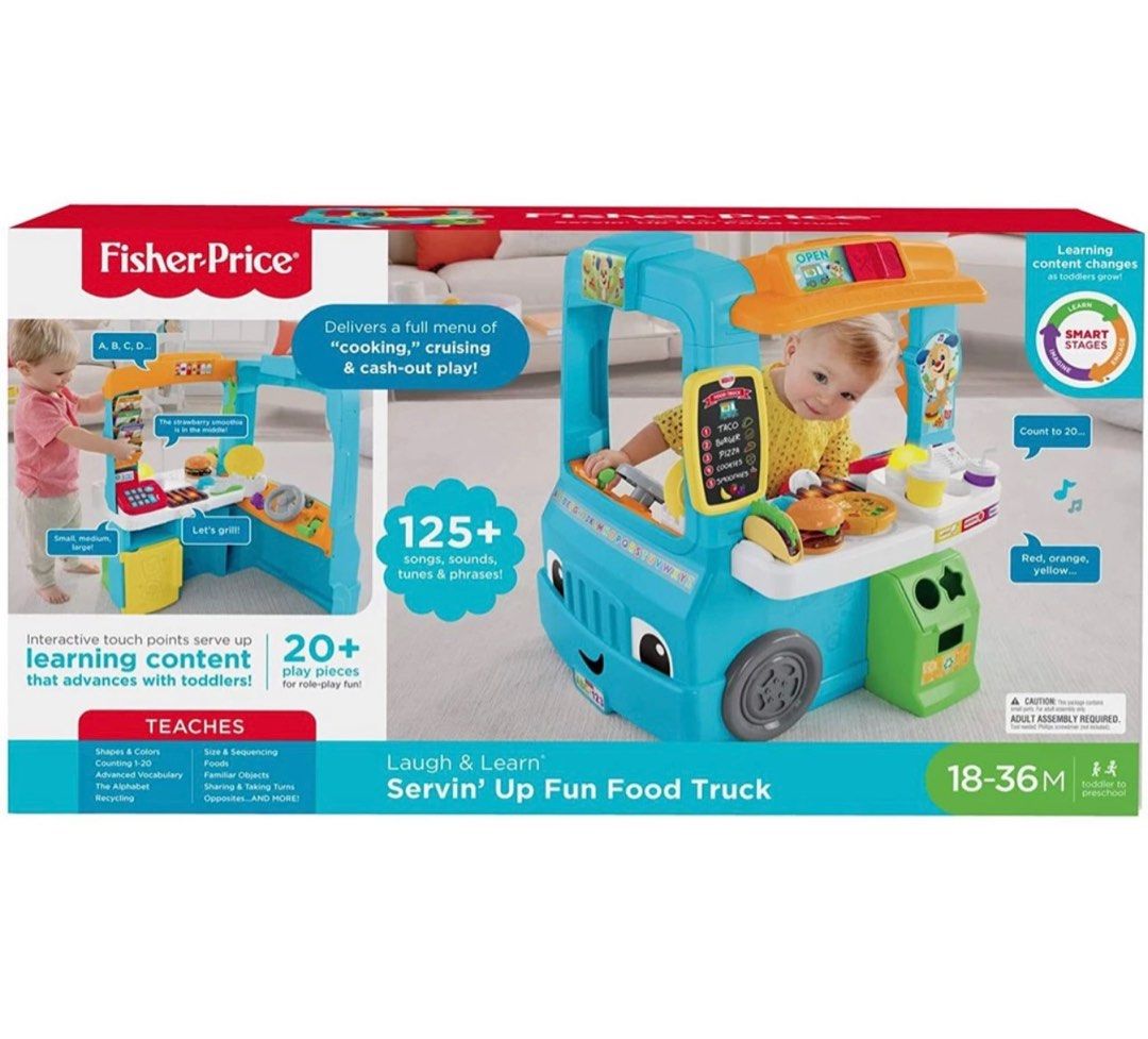 Fisher price food truck pretend play, Babies & Kids, Infant Playtime on