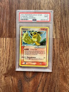 Flareon Gold Star #100 PSA 8 [Ex Power Keepers]