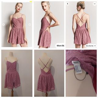 Forever 21 cami lace rompers