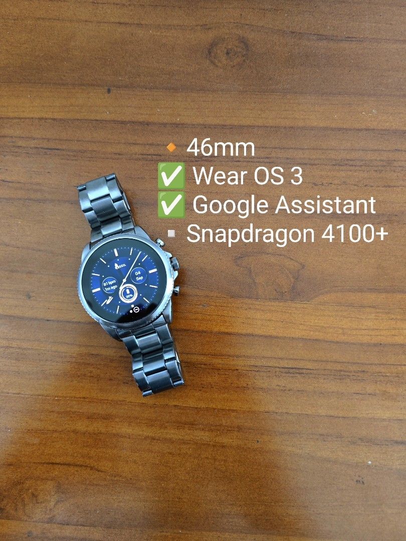 Fossil Gen 6 Smartwatch 46mm Google Wear OS 3.0 Watch similar to Samsung Galaxy Watch 4 5 6 Pro