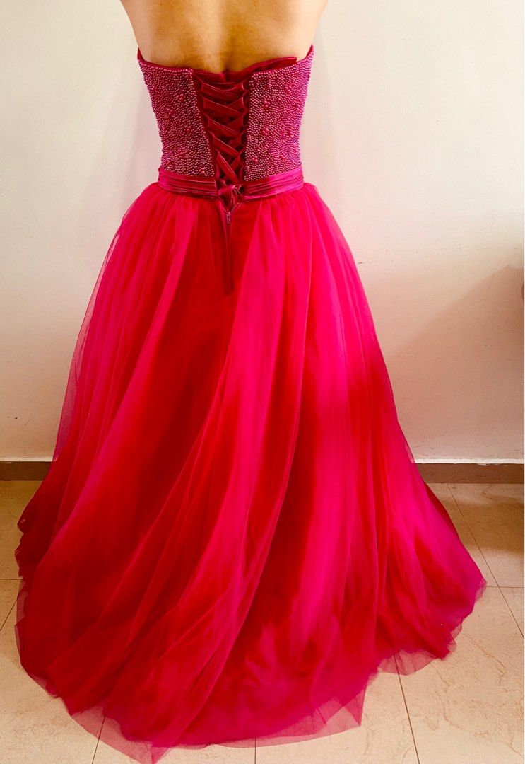 Fuchsia evening gown shop