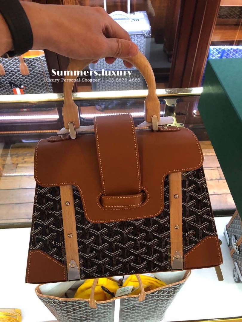NEW Goyard Saigon Trunk Bag Mini Natural brown Ghw, Luxury, Bags