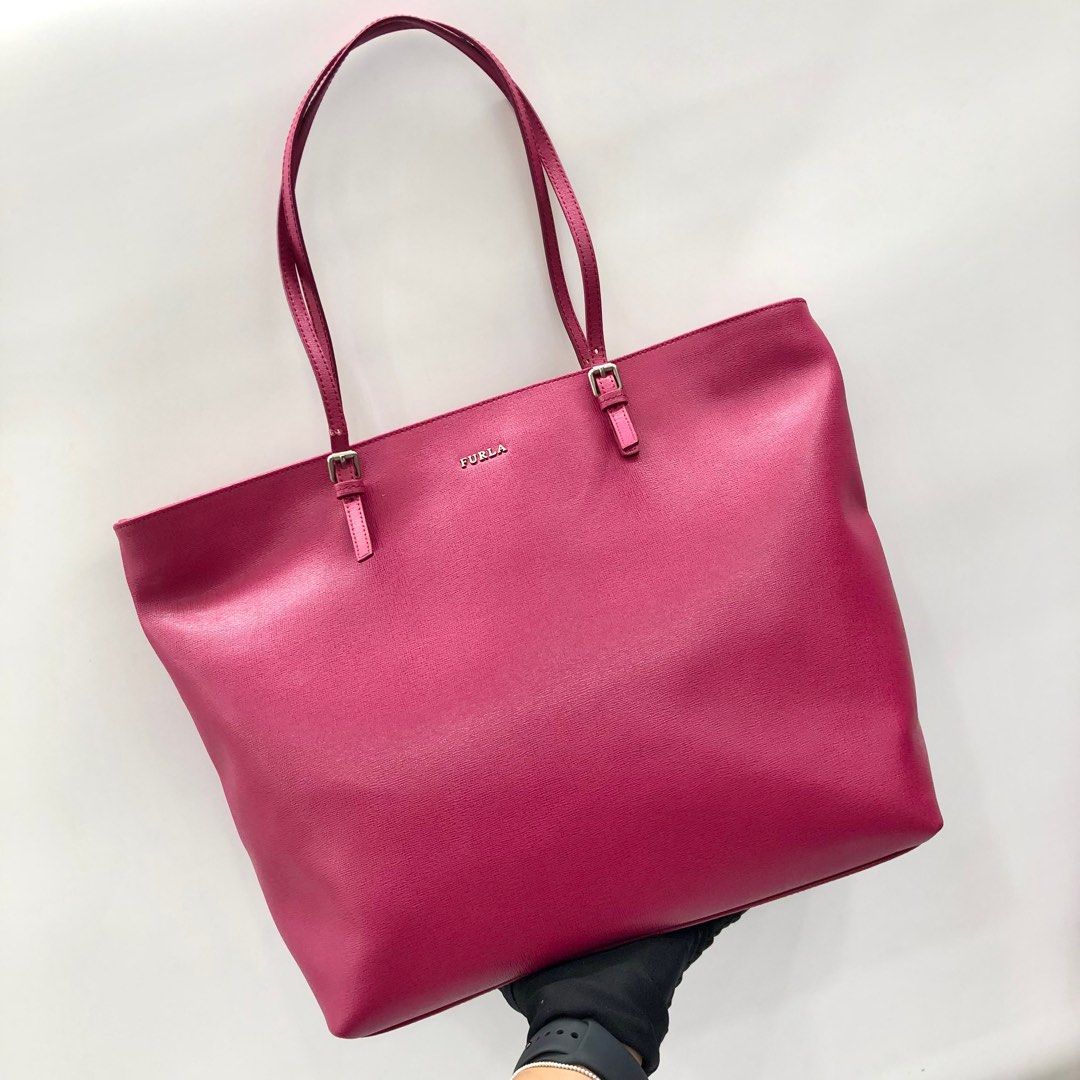 Furla pink new arrivals tote bag