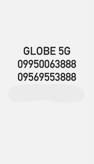 Globe vanity sim special numbers