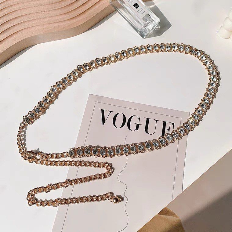 Gold discount jewel belt
