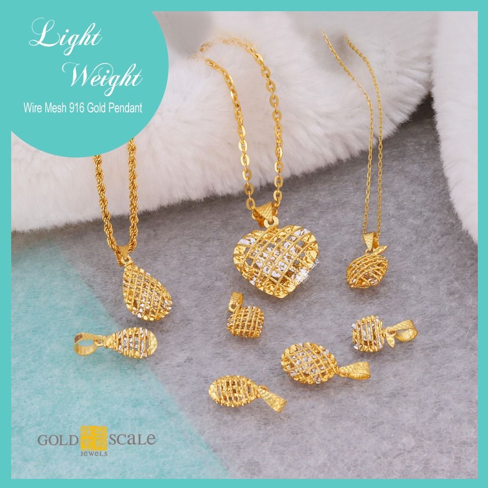 916 Gold Pendant Gold Scale Jewels 68
