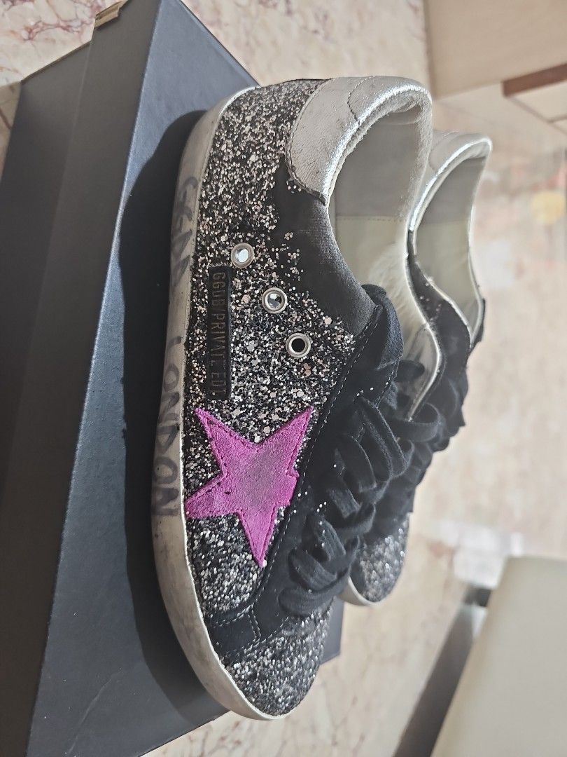 Golden goose rainbow glitter hot sale