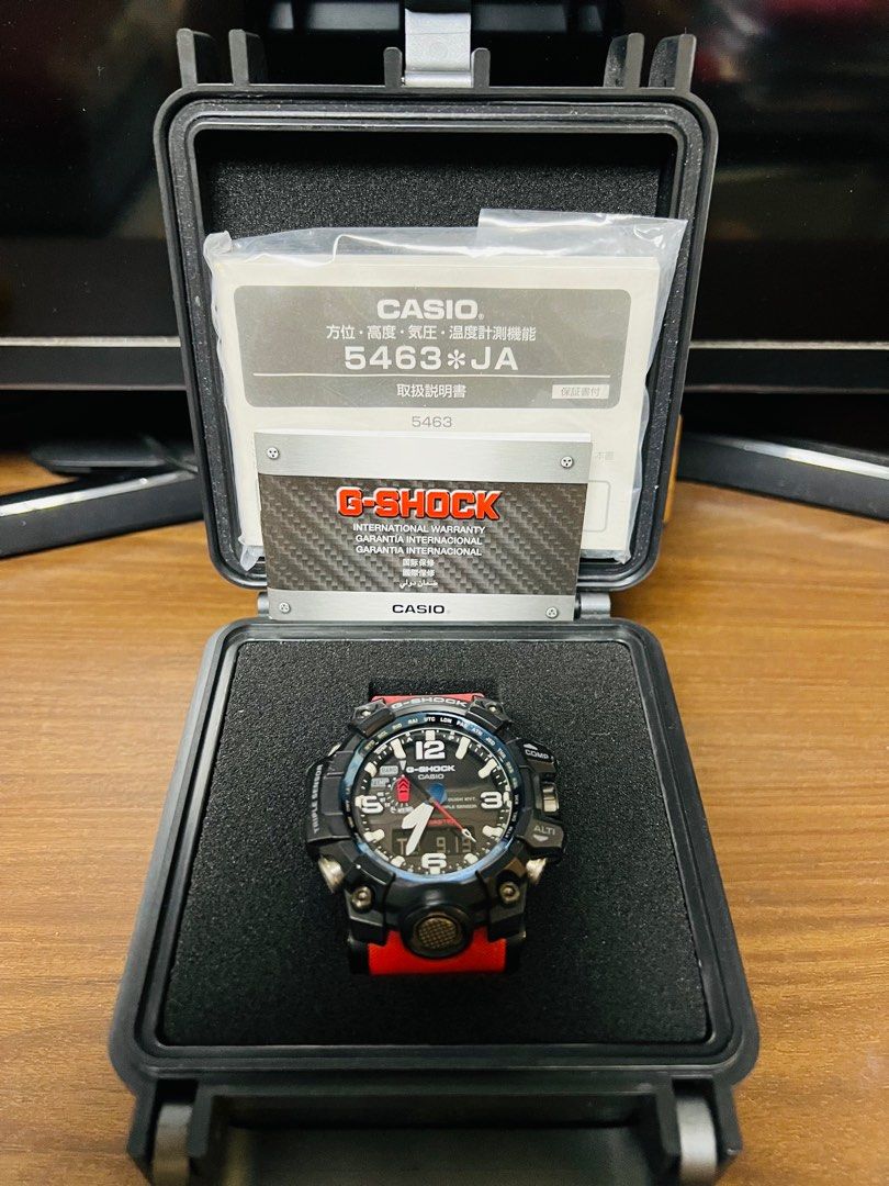 G shock mudmaster GWG 1000RD 4Ajf rescue red Luxury Watches on