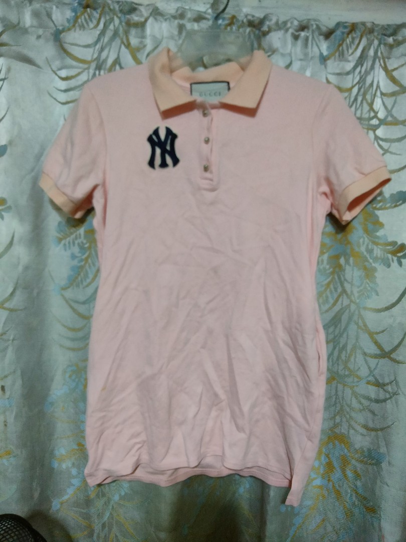 Gucci Men's Polo With Ny Yankees™ Patch In White