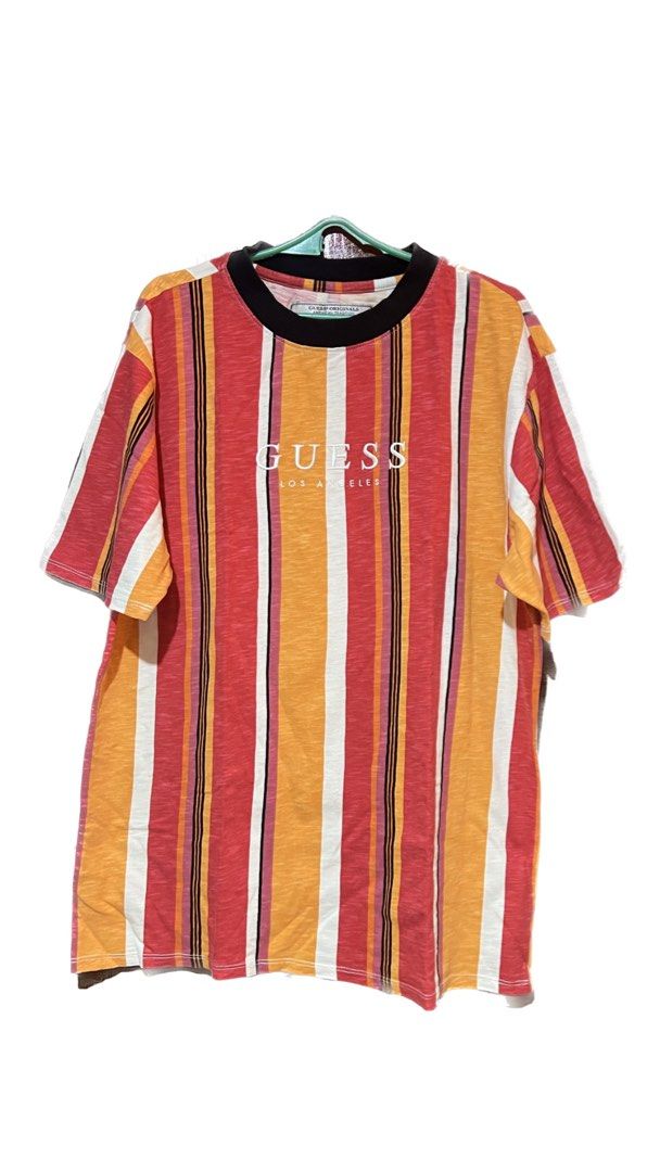 Guess shirt striped shop mens