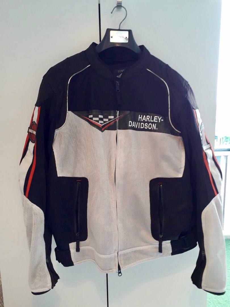 White harley hotsell davidson leather jacket