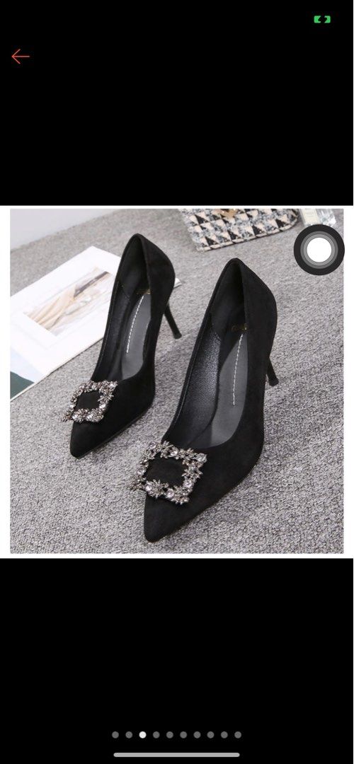 Heels with square diamond on sale