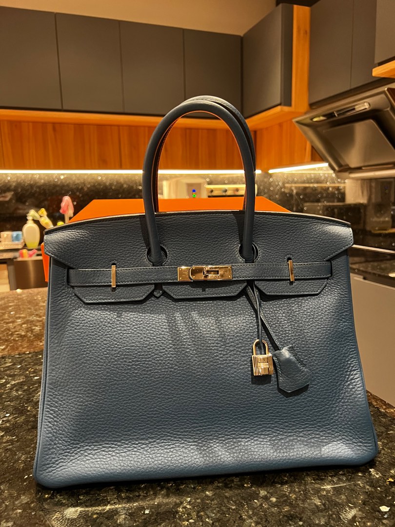 BJLuxury on X: Hermes Birkin 35 White vs Birkin 30 Bleu Hydra