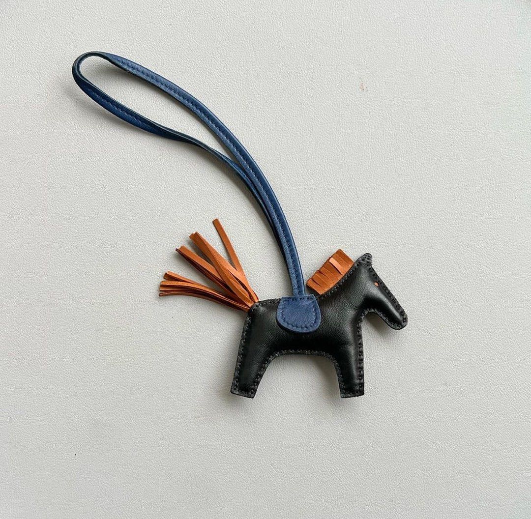 100% Authentic Hermes Rodeo Horse Bag Charm MM Milo Lambskin, Luxury,  Accessories on Carousell