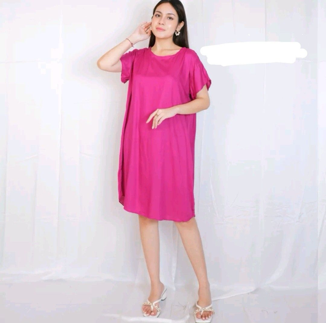 Womens hot pink dress clearance