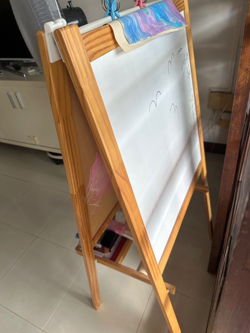 IKEA kids blackboard whiteboard easel, Babies & Kids, Baby Nursery