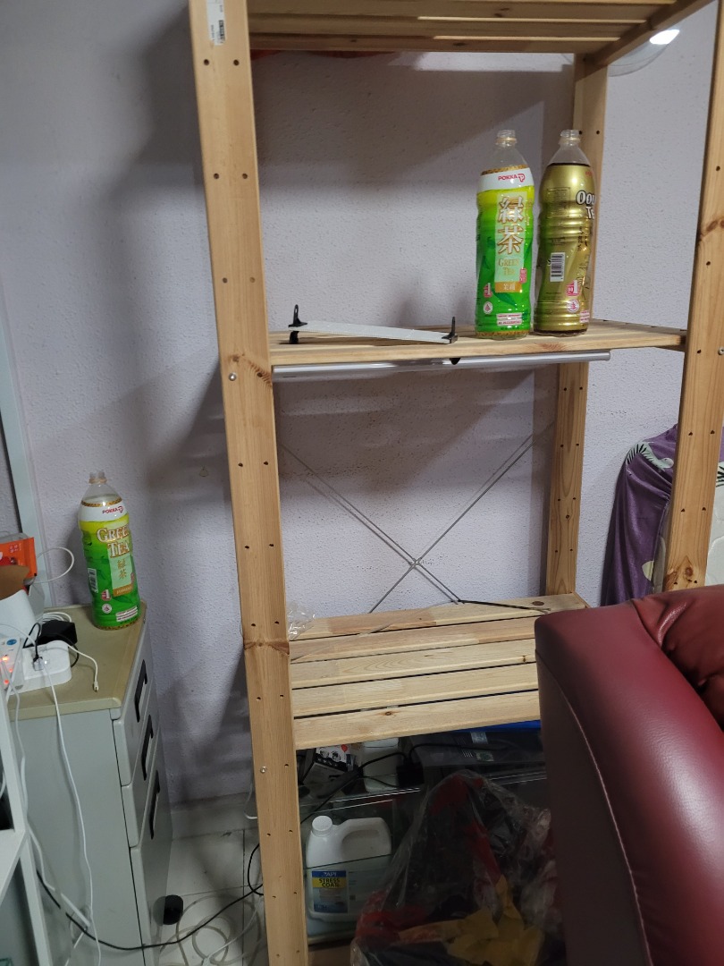 Ikea wooden shelf rack, Furniture & Home Living, Furniture, Shelves