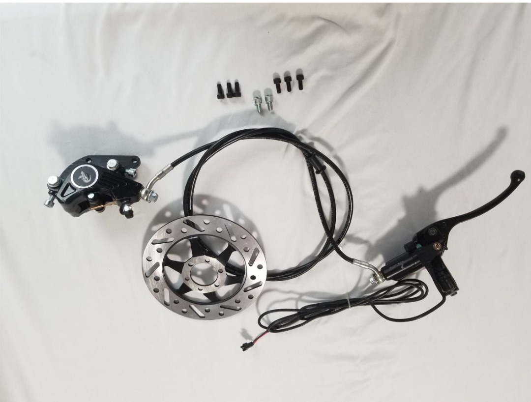 Ebike Hydraulic Brake Complete Rotor Rear 44mm 6 Holes Mount Ebike E