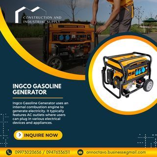 INGCO Gasoline Generator GE65006 | Generator | Power Supply | Power Generator | Portable Generator | Electric Generator | Backup Generator | Standby Generator | Diesel Generator | Gasoline Generator | Inverter Generator | Emergency Generator