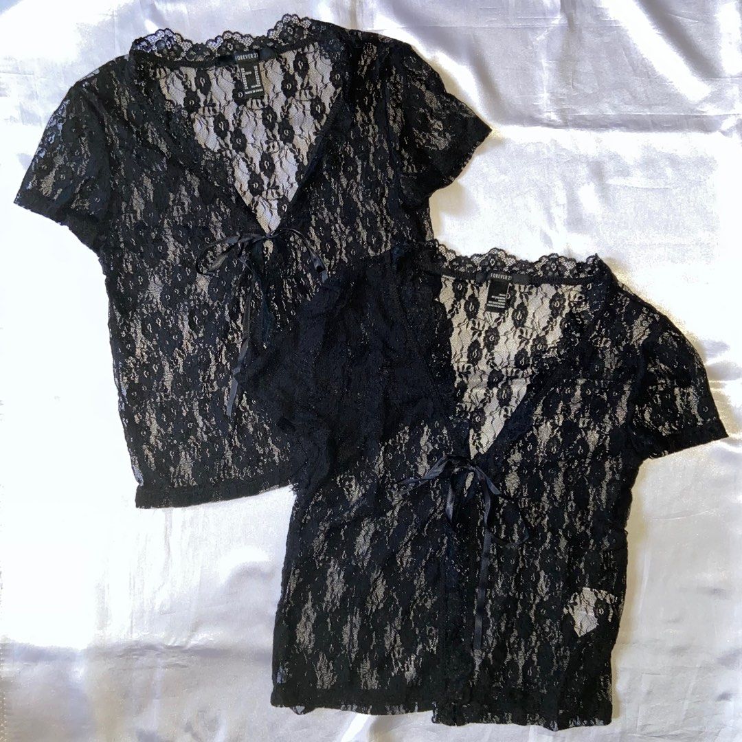 Black lace store jacket forever 21