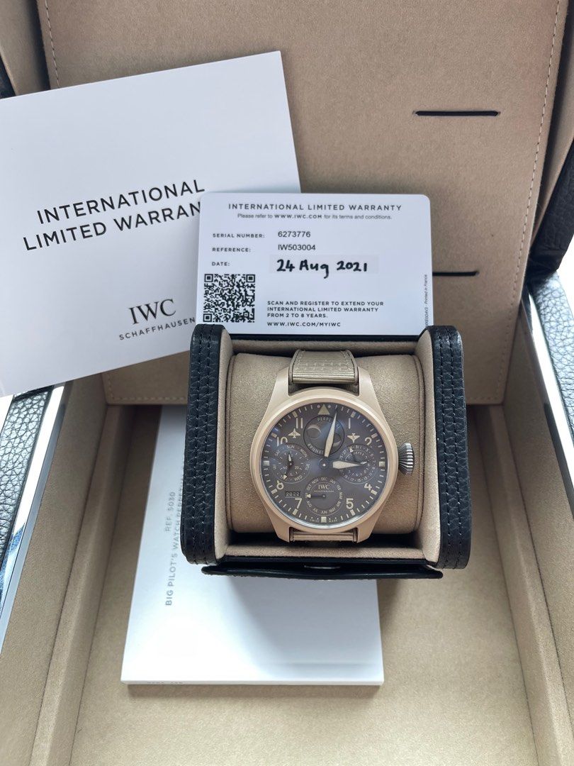 IWC Mojave Desert Perpetual Calendar Luxury Watches on Carousell