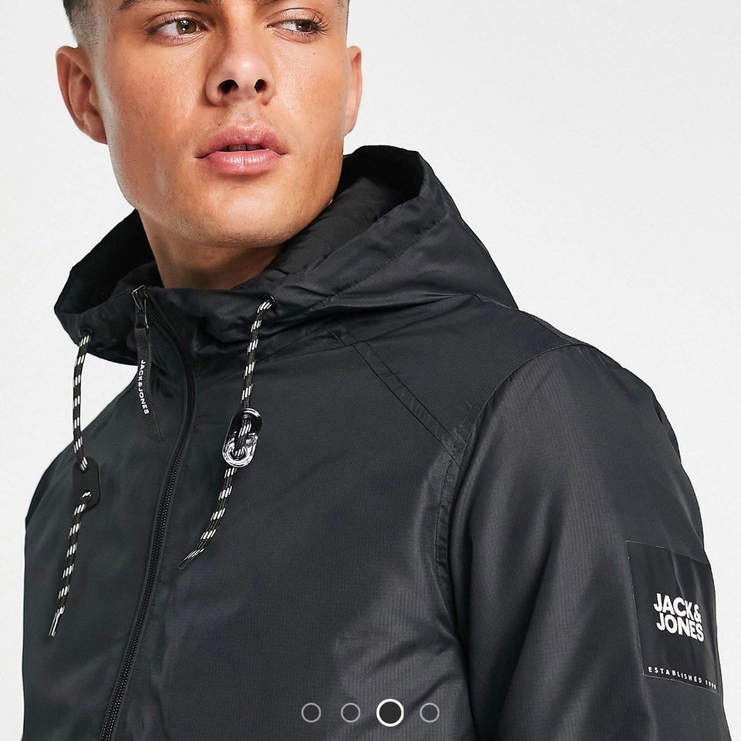 Jack and Jones Originals oversize parka with pockets in black - ShopStyle  Outerwear