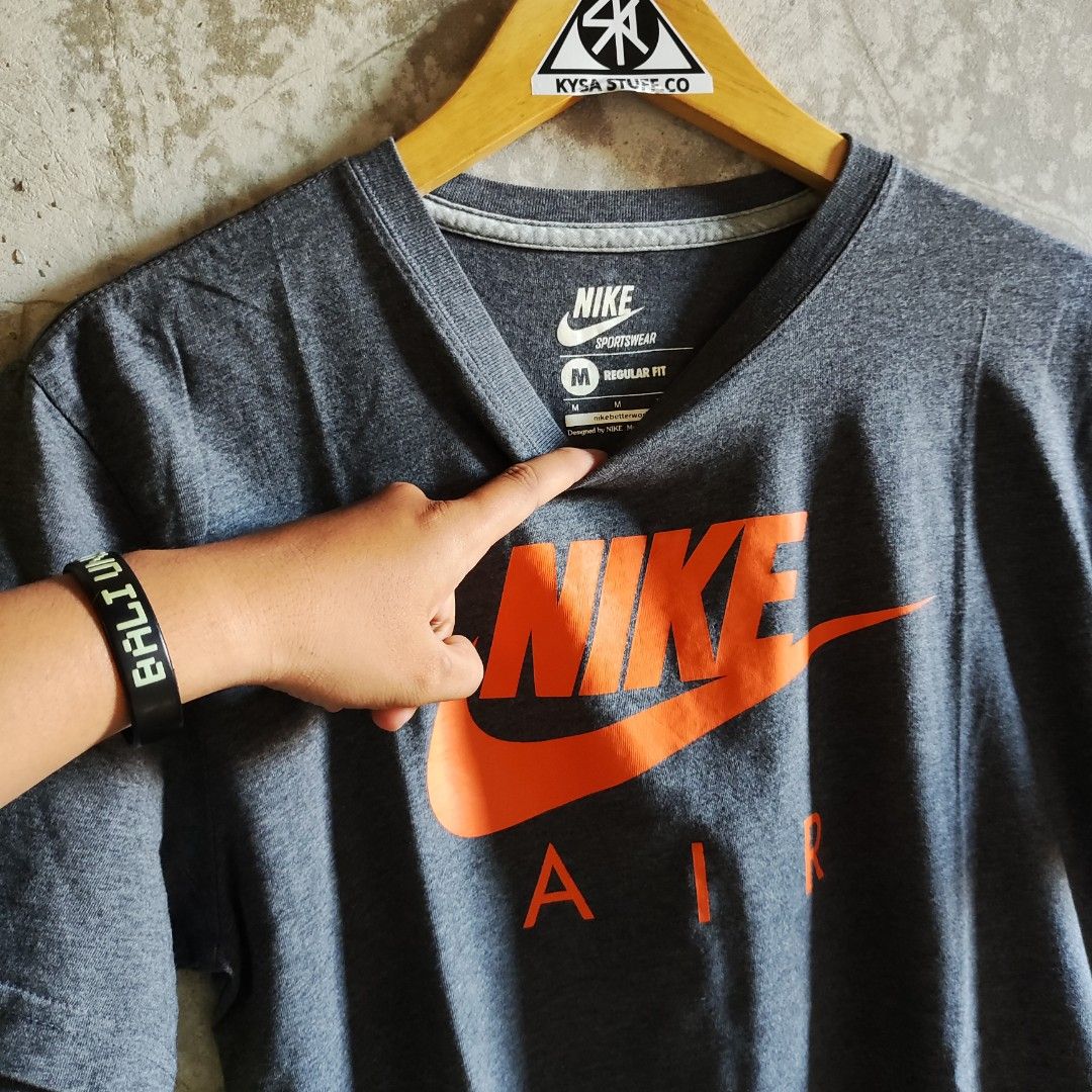 Kaos Oblong T-Shirt Nike Air Logo Center Second, Fesyen Pria