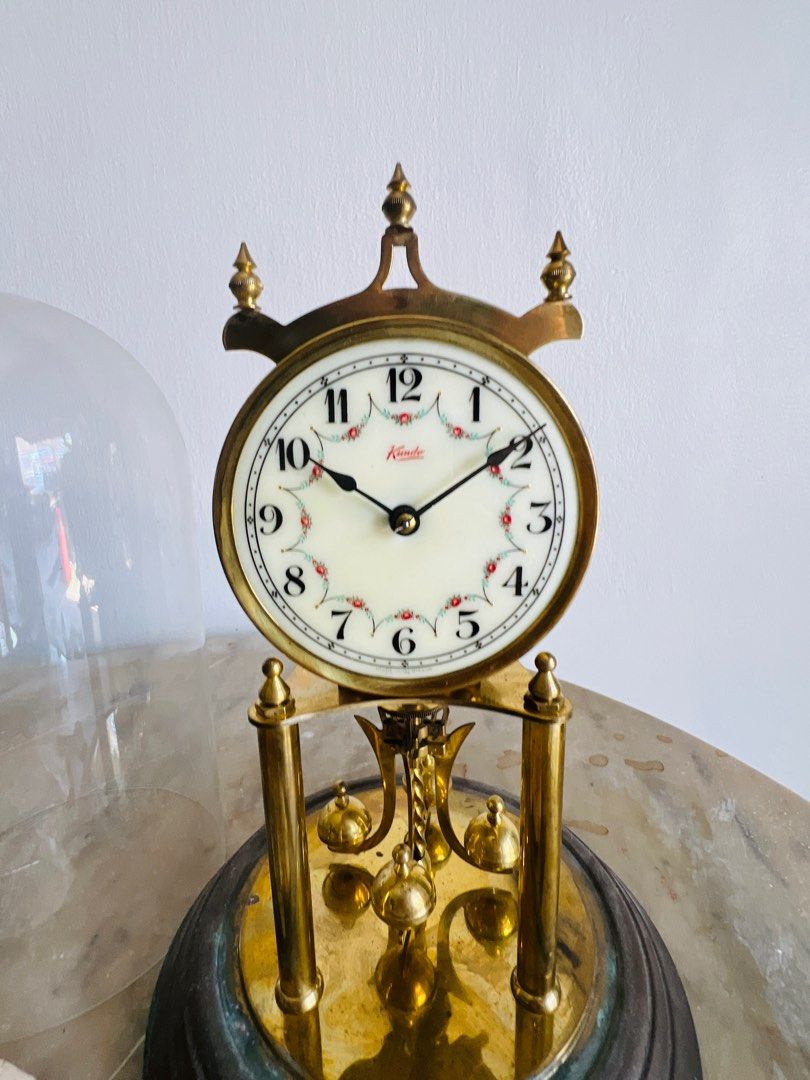 Kieninger Obergfell Kundo West Germany Pendulum Glass Dome 400 Day