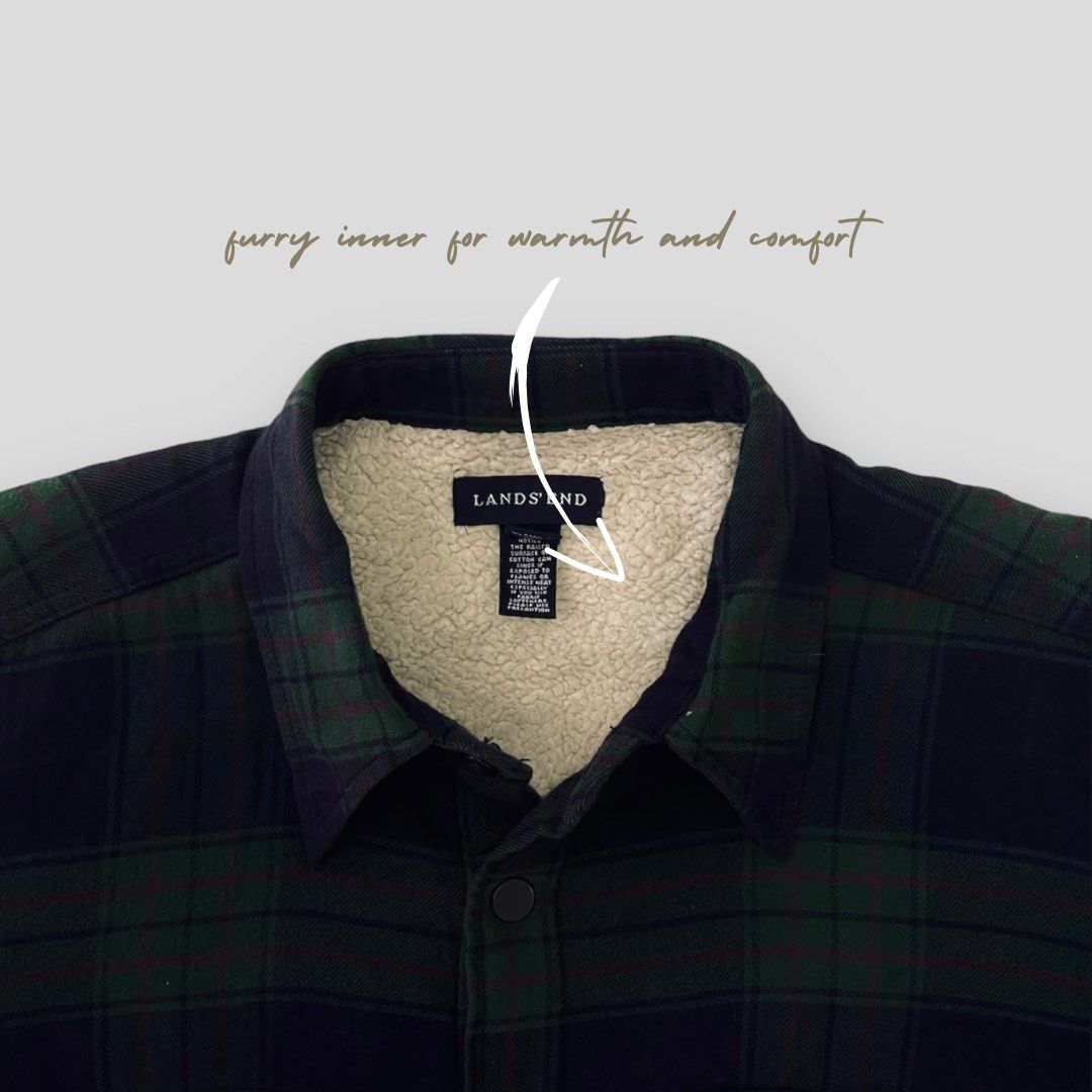 Faux fur lined on sale flannel